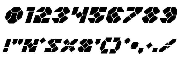 Zoom Runner Italic Font OTHER CHARS