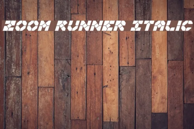 Zoom Runner Italic Example 3