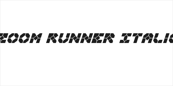 Zoom Runner Italic Logo