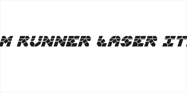 Zoom Runner Laser Italic Logo