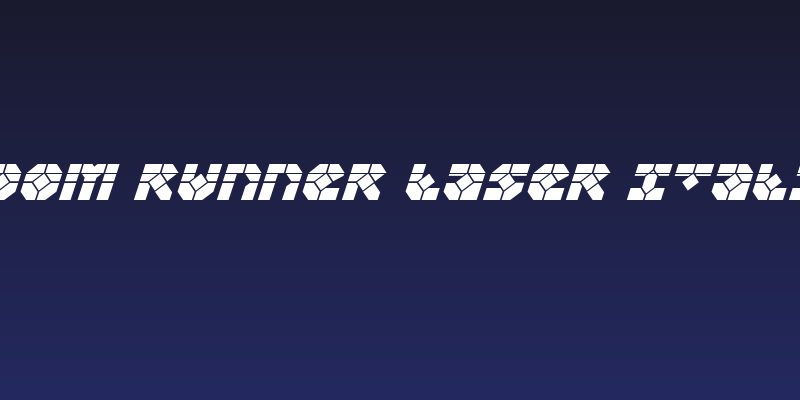 Zoom Runner Laser Italic Social Header