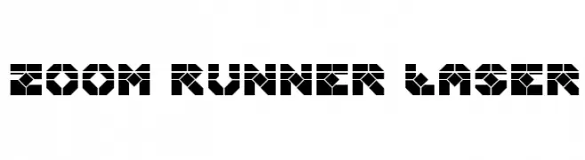 Zoom Runner Laser  les polices de caractères gratuit tlcharger