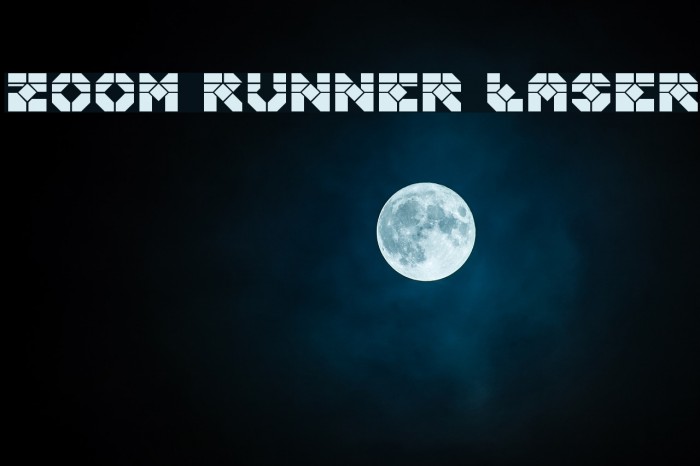 Zoom Runner Laser Font examples