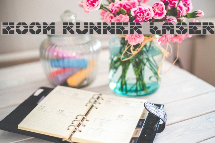 Zoom Runner Laser Font examples
