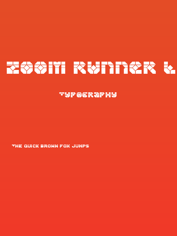 Zoom Runner Laser Poster