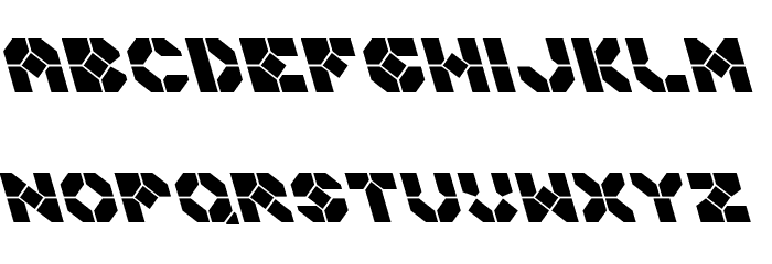 Zoom Runner Leftalic Schriftart Kleinbuchstaben