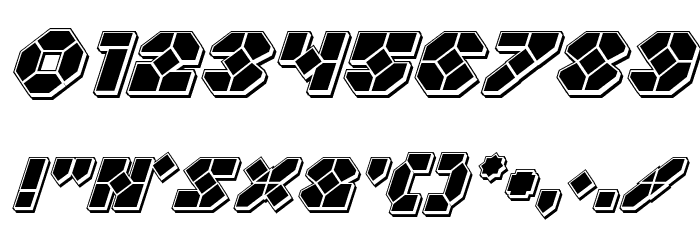 Zoom Runner Punch Italic Font OTHER CHARS