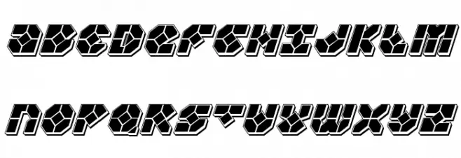 Zoom Runner Punch Italic Fonte MAIÚSCULAS