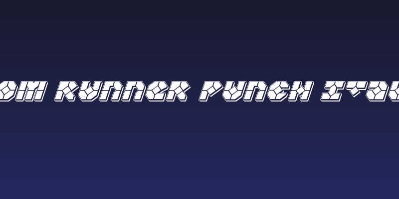 Zoom Runner Punch Italic Social Header