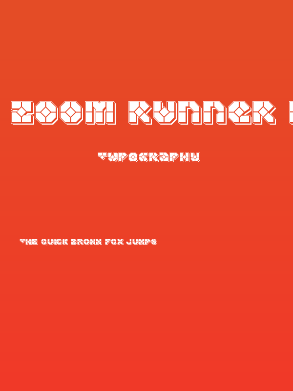 Zoom Runner Punch Poster