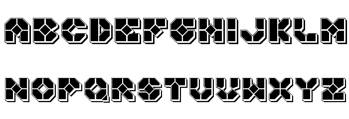 Zoom Runner Punch Font LOWERCASE