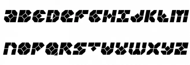 Zoom Runner Semi-Italic Polices MAJUSCULES