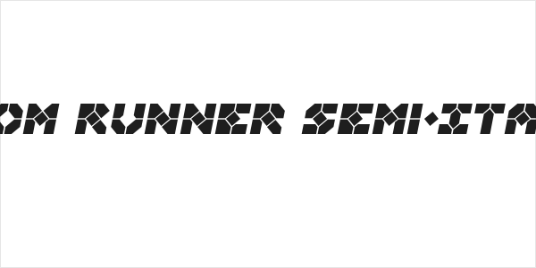 Zoom Runner Semi-Italic Logo