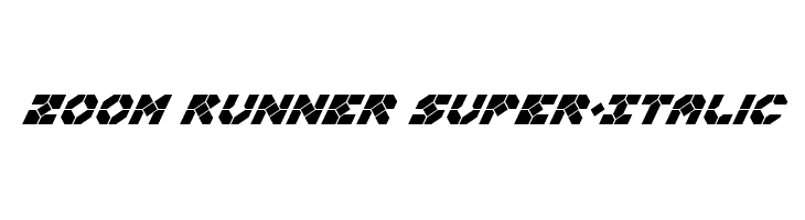 Zoom Runner Super-Italic  フリーフォントのダウンロード
