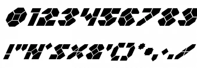 Zoom Runner Super-Italic Font OTHER CHARS