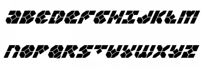 Zoom Runner Super-Italic Schriftart Groß