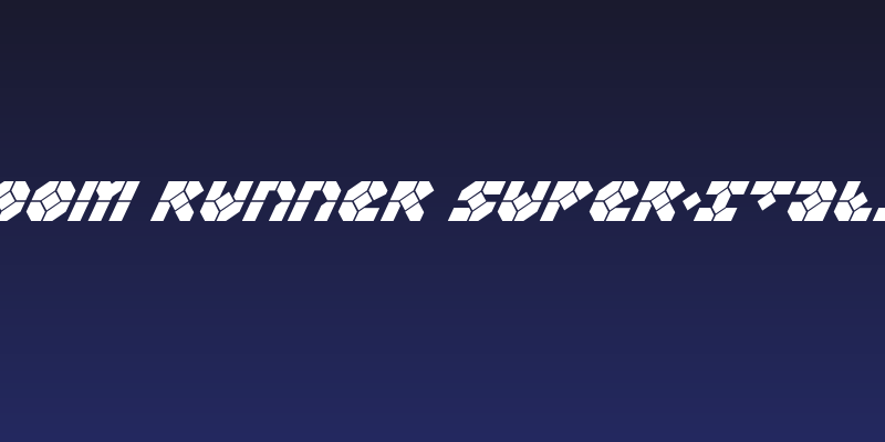 Zoom Runner Super-Italic Social Header
