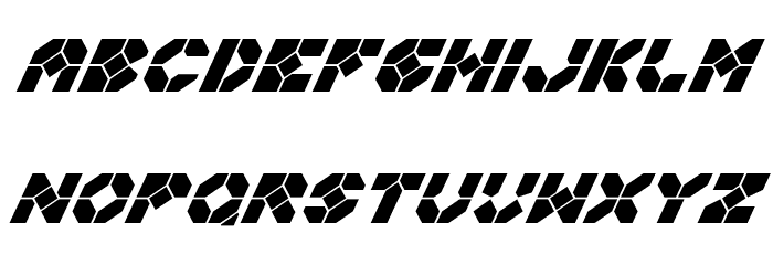 Zoom Runner Super-Italic Font LOWERCASE