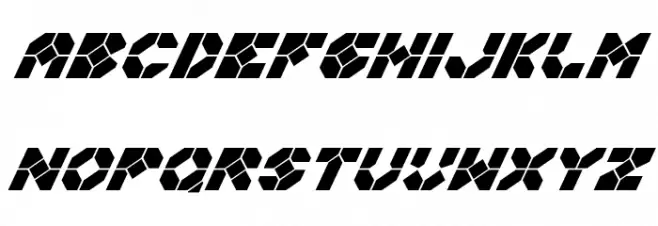 Zoom Runner Super-Italic फ़ॉन्ट लोअरकेस