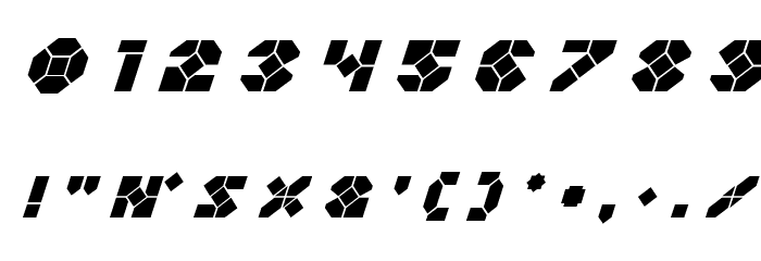 Zoom Runner Title Italic Font OTHER CHARS