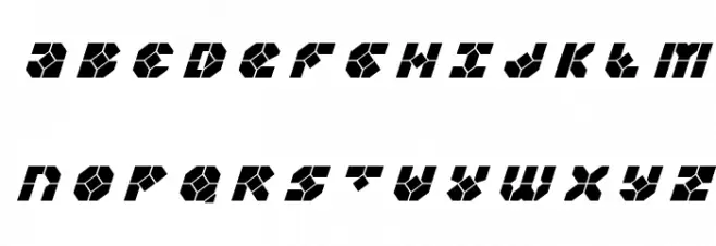 Zoom Runner Title Italic Fonte MAIÚSCULAS
