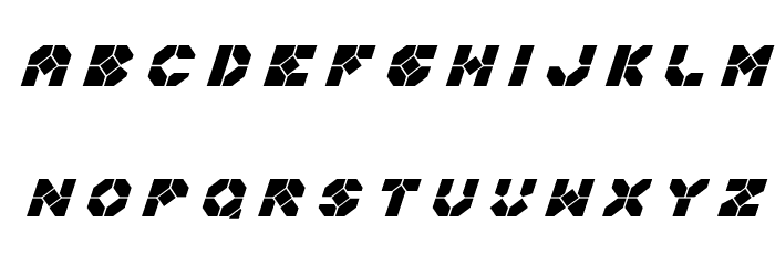 Zoom Runner Title Italic Font LOWERCASE