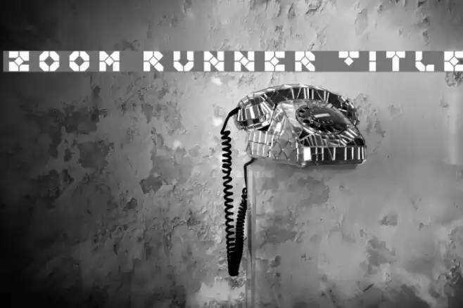 Zoom Runner Title Font examples