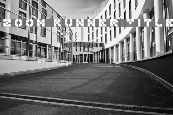 Zoom Runner Title Font examples