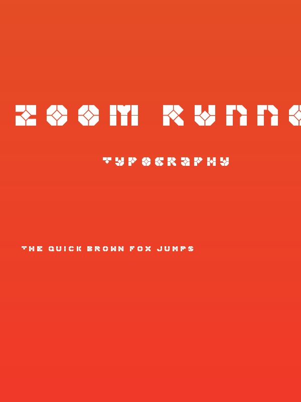 Zoom Runner Title Poster