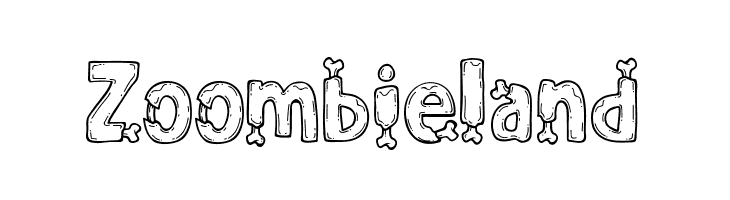Zoombieland  Frei Schriftart Herunterladen