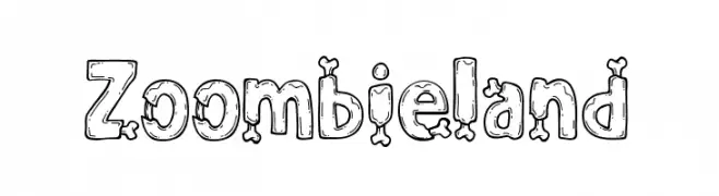 Zoombieland  Frei Schriftart Herunterladen