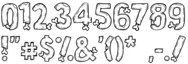 Zoombieland Font OTHER CHARS