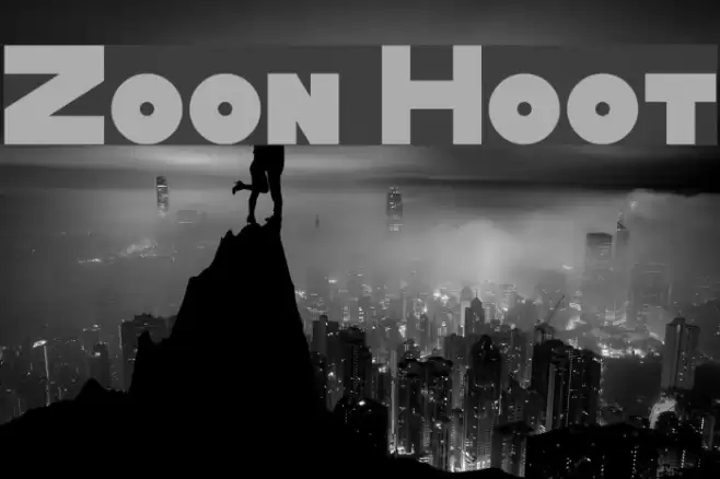 Zoon Hoot Font examples