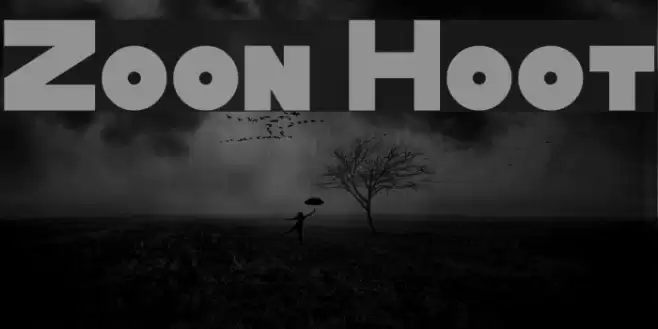 Zoon Hoot Font examples