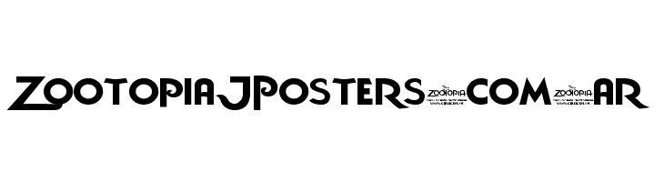 Zootopia JPosters.com.ar フォント