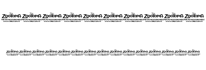 Zootopia JPosters.com.ar Font OTHER CHARS