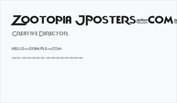 Zootopia JPosters.com.ar Business Card