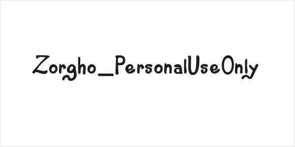 Zorgho_PersonalUseOnly Logo