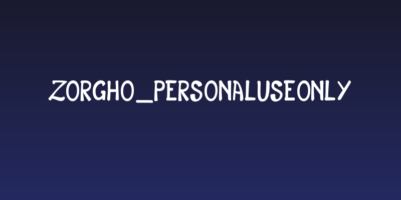 Zorgho_PersonalUseOnly Social Header