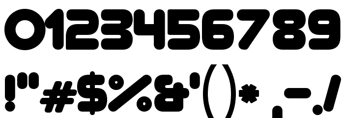 Zorque-Regular Font OTHER CHARS