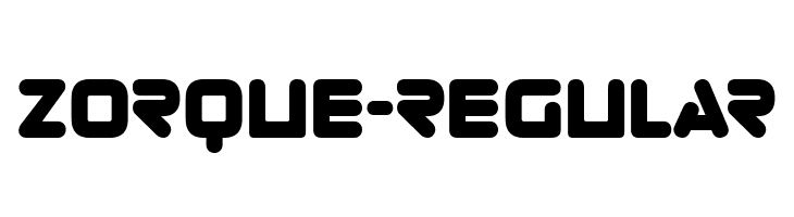 Zorque-Regular  免费字体下载