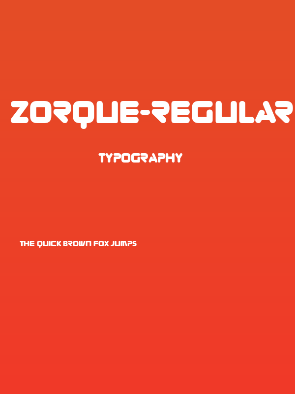 Zorque-Regular Poster