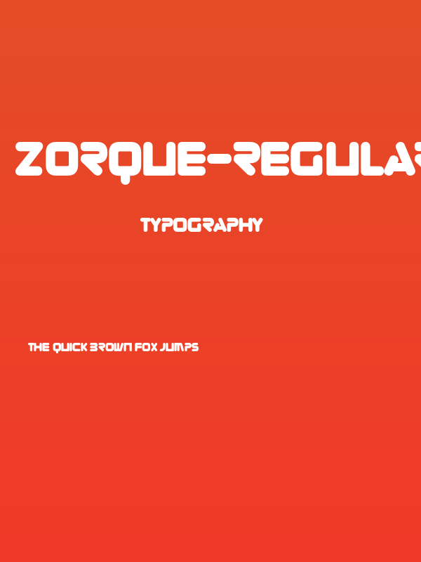 Zorque-Regular Poster