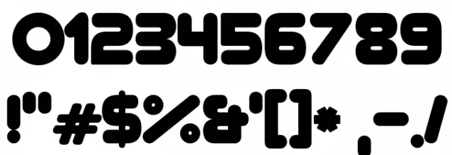 Zorque Font Alte caractere