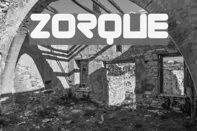 Zorque Font examples