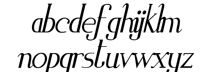 Zorus Serif Italic Font LOWERCASE