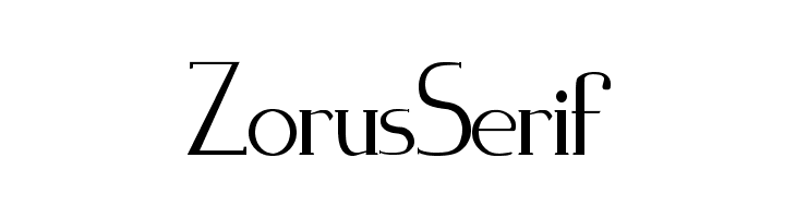 Zorus Serif Caratteri