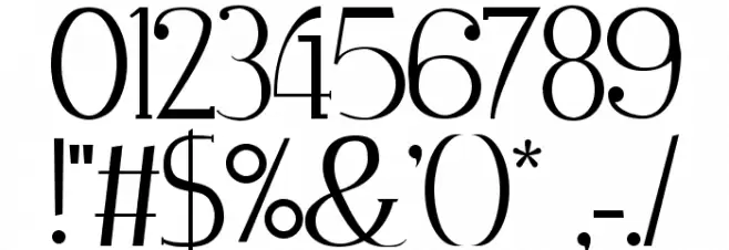 Zorus Serif Font OTHER CHARS