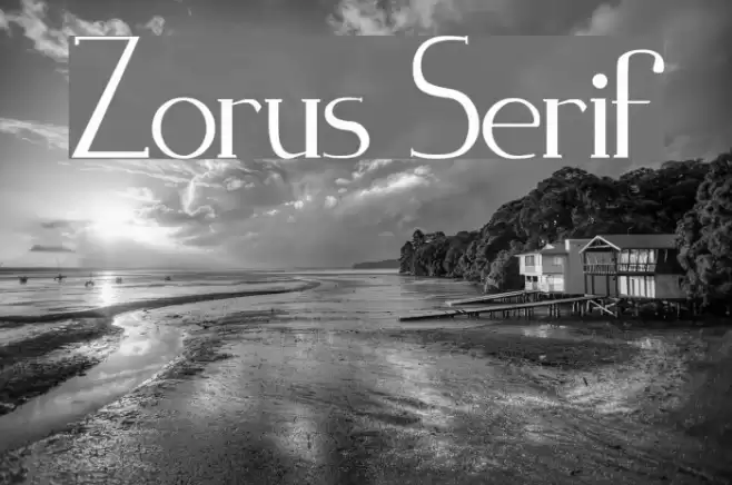 Zorus Serif Font examples