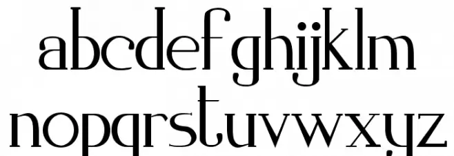 Zorus Serif Caratteri MINUSCOLO
